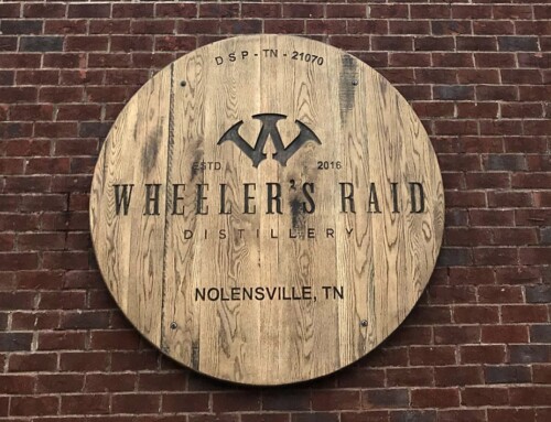 Wheelers Raid Distillery CNC Sign